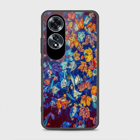 Oppo A60 Cover- Floral Series 2 - HQ Ultra Shine Premium Infinity Glass Soft Silicon Borders Case