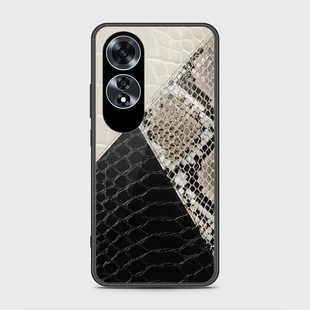 Oppo A60 Cover- Printed Skins Series - HQ Ultra Shine Premium Infinity Glass Soft Silicon Borders Case