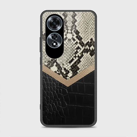 Oppo A60 Cover- Printed Skins Series - HQ Ultra Shine Premium Infinity Glass Soft Silicon Borders Case