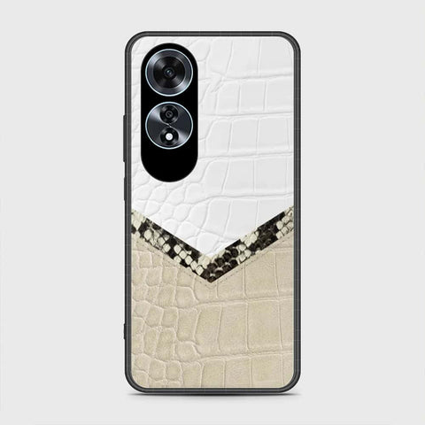 Oppo A60 Cover- Printed Skins Series - HQ Ultra Shine Premium Infinity Glass Soft Silicon Borders Case