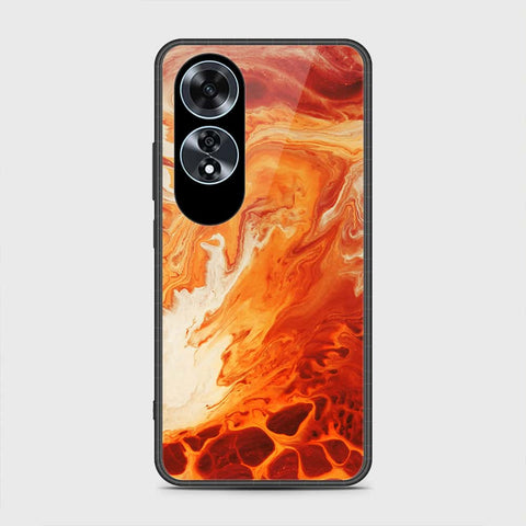 Oppo A60 Cover- Mystic Marble Series - HQ Ultra Shine Premium Infinity Glass Soft Silicon Borders Case