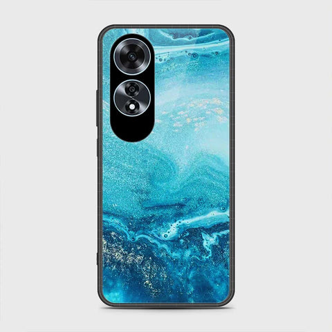 Oppo A60 Cover- Mystic Marble Series - HQ Ultra Shine Premium Infinity Glass Soft Silicon Borders Case