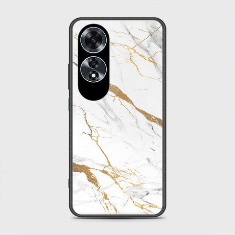 Oppo A60 Cover- Mystic Marble Series - HQ Ultra Shine Premium Infinity Glass Soft Silicon Borders Case