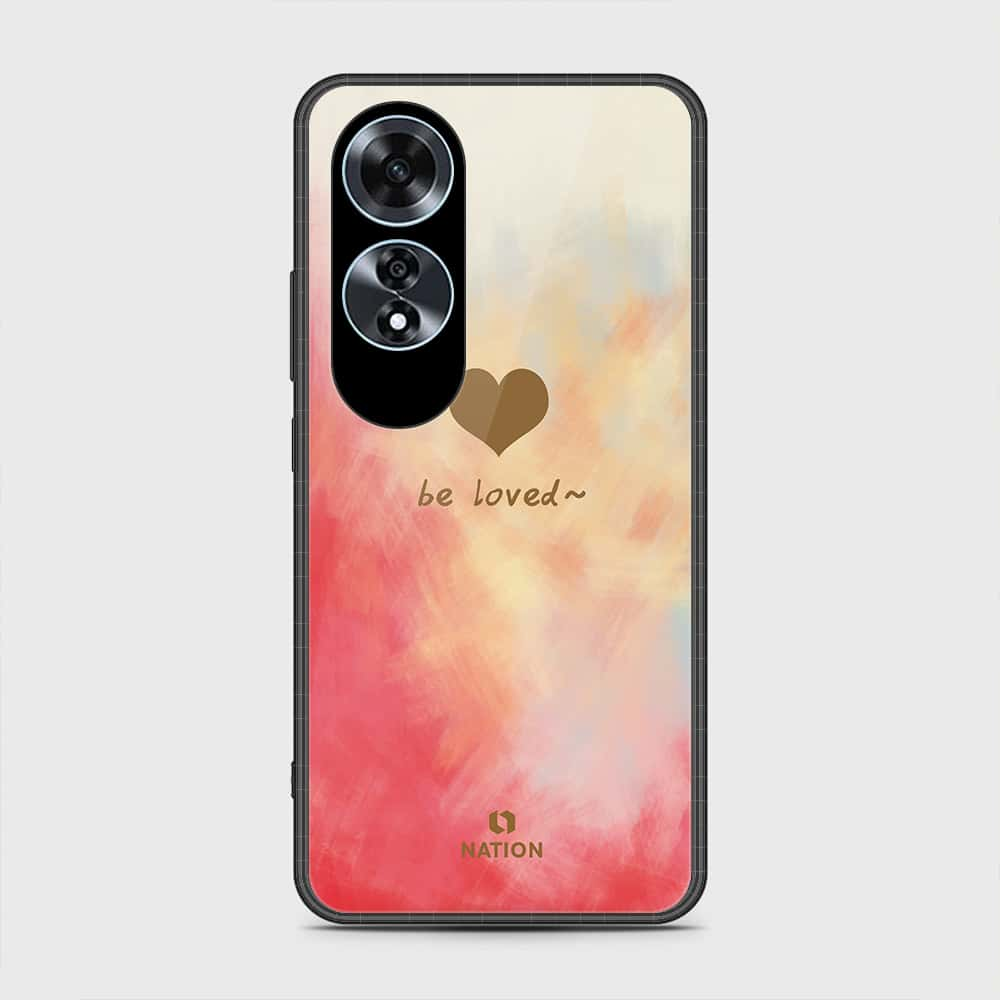 Oppo A60 Cover- Onation Heart Series - HQ Ultra Shine Premium Infinity Glass Soft Silicon Borders Case