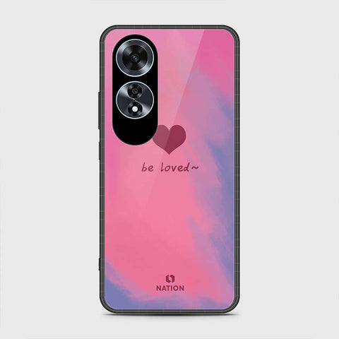 Oppo A60 Cover- Onation Heart Series - HQ Ultra Shine Premium Infinity Glass Soft Silicon Borders Case