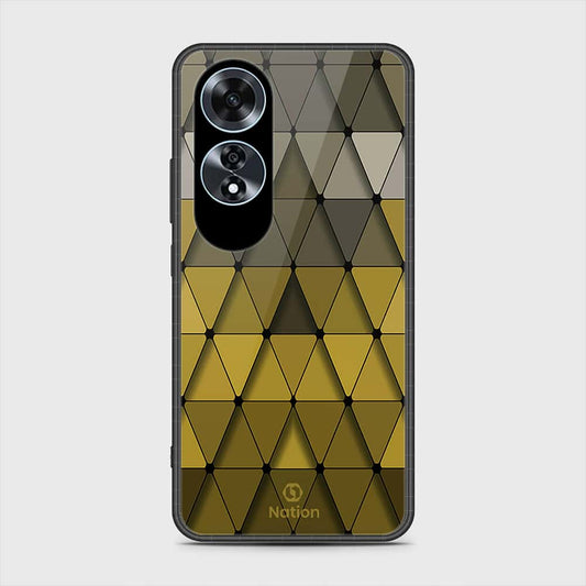 Oppo A60 Cover- Onation Pyramid Series - HQ Ultra Shine Premium Infinity Glass Soft Silicon Borders Case