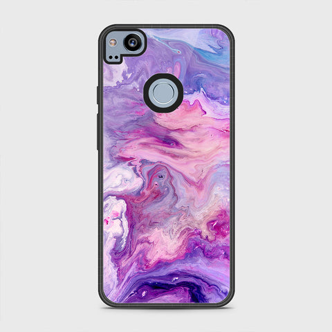 Google Pixel 2 Cover - Colorful Marble Series - HQ Premium Shine Durable Shatterproof Case