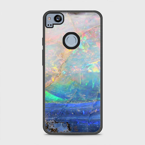 Google Pixel 2 Cover - Colorful Marble Series - HQ Premium Shine Durable Shatterproof Case