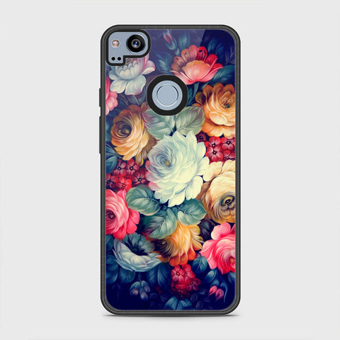 Google Pixel 2 Cover - Floral Series 2 - HQ Premium Shine Durable Shatterproof Case