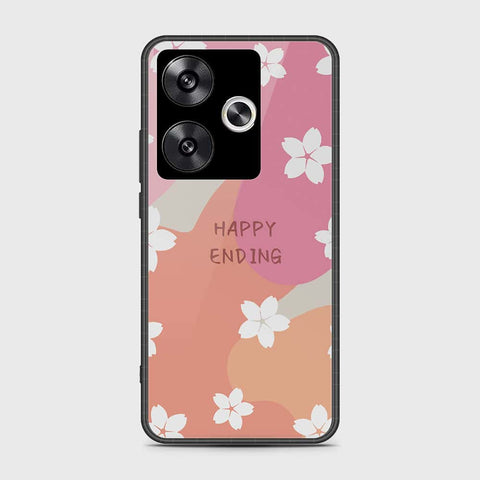 Xiaomi Poco F6 Cover- Happy Series - HQ Ultra Shine Premium Infinity Glass Soft Silicon Borders Case