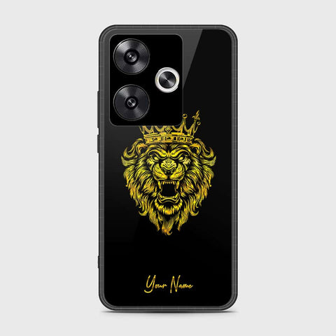 Xiaomi Poco F6 Cover- Gold Series - HQ Ultra Shine Premium Infinity Glass Soft Silicon Borders Case