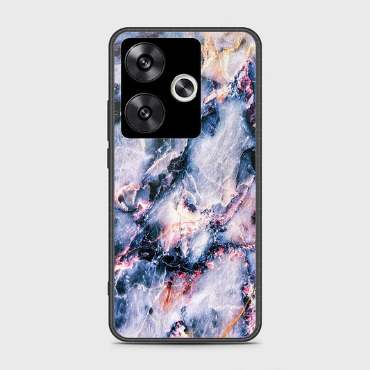 Xiaomi Redmi Turbo 3 Cover- Colorful Marble Series - HQ Ultra Shine Premium Infinity Glass Soft Silicon Borders Case