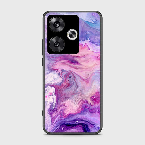 Xiaomi Redmi Turbo 3 Cover- Colorful Marble Series - HQ Ultra Shine Premium Infinity Glass Soft Silicon Borders Case