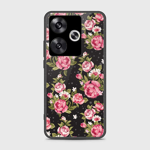 Xiaomi Poco F6 Cover- Floral Series - HQ Ultra Shine Premium Infinity Glass Soft Silicon Borders Case