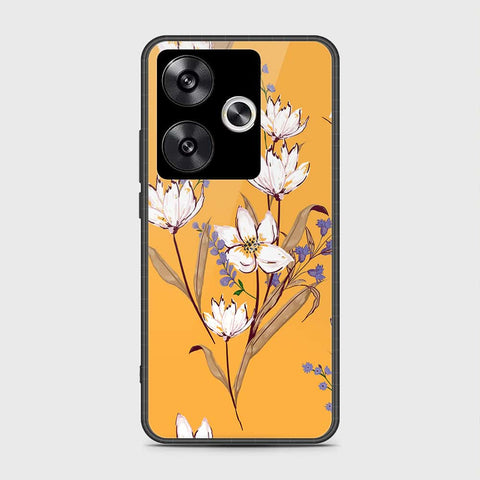 Xiaomi Poco F6 Cover- Floral Series - HQ Ultra Shine Premium Infinity Glass Soft Silicon Borders Case