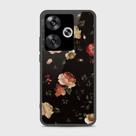 Xiaomi Redmi Turbo 3 Cover- Floral Series 2 - HQ Ultra Shine Premium Infinity Glass Soft Silicon Borders Case