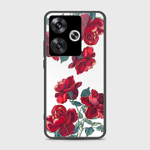 Xiaomi Redmi Turbo 3 Cover- Floral Series 2 - HQ Ultra Shine Premium Infinity Glass Soft Silicon Borders Case