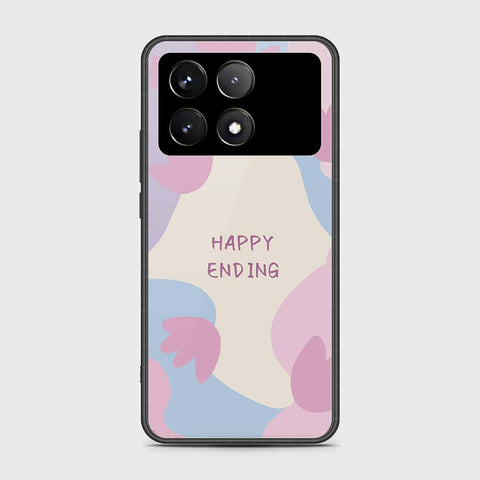 Xiaomi Poco F6 Pro Cover- Happy Series - HQ Ultra Shine Premium Infinity Glass Soft Silicon Borders Case