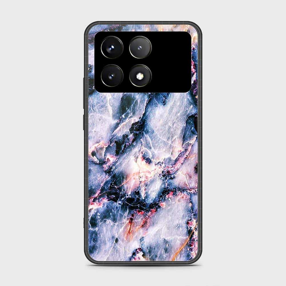 Xiaomi Poco F6 Pro Cover- Colorful Marble Series - HQ Ultra Shine Premium Infinity Glass Soft Silicon Borders Case