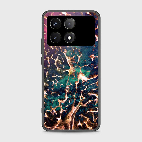 Xiaomi Poco F6 Pro Cover- Colorful Marble Series - HQ Ultra Shine Premium Infinity Glass Soft Silicon Borders Case