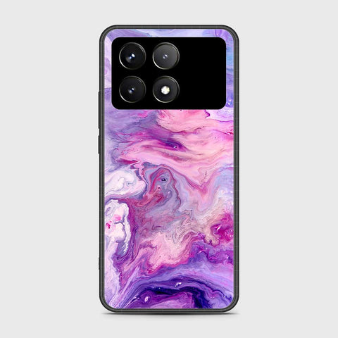 Xiaomi Poco F6 Pro Cover- Colorful Marble Series - HQ Ultra Shine Premium Infinity Glass Soft Silicon Borders Case