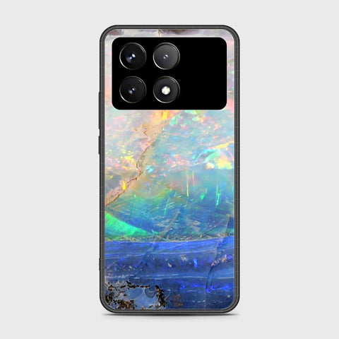 Xiaomi Poco F6 Pro Cover- Colorful Marble Series - HQ Ultra Shine Premium Infinity Glass Soft Silicon Borders Case