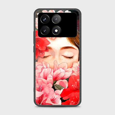 Xiaomi Poco F6 Pro Cover- Floral Series - HQ Ultra Shine Premium Infinity Glass Soft Silicon Borders Case