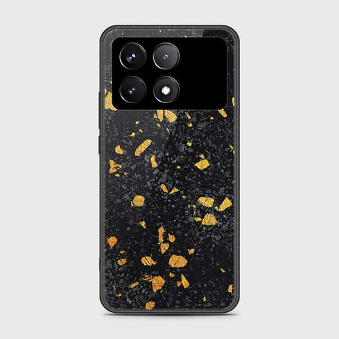 Xiaomi Poco F6 Pro Cover- Black Marble Series - HQ Ultra Shine Premium Infinity Glass Soft Silicon Borders Case