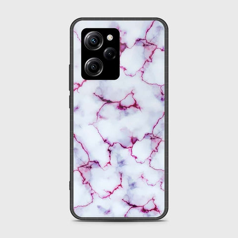 Xiaomi Poco X5 Pro Cover- White Marble Series - HQ Ultra Shine Premium Infinity Glass Soft Silicon Borders Case