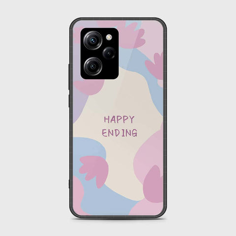 Xiaomi Poco X5 Pro Cover- Happy Series - HQ Ultra Shine Premium Infinity Glass Soft Silicon Borders Case