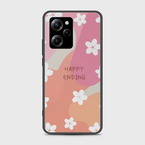 Xiaomi Poco X5 Pro Cover- Happy Series - HQ Ultra Shine Premium Infinity Glass Soft Silicon Borders Case