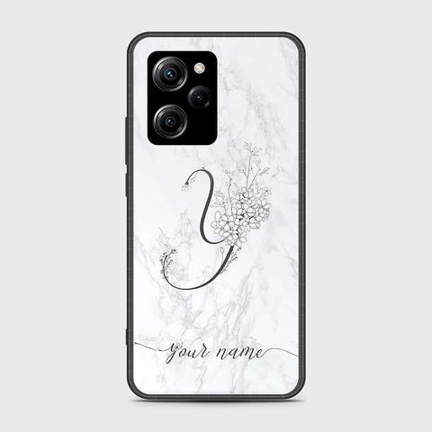 Xiaomi Poco X5 Pro Cover- Personalized Alphabet Series - HQ Ultra Shine Premium Infinity Glass Soft Silicon Borders Case