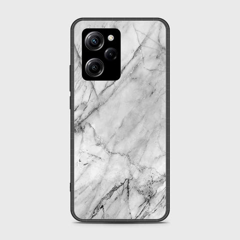 Xiaomi Poco X5 Pro Cover- White Marble Series - HQ Ultra Shine Premium Infinity Glass Soft Silicon Borders Case