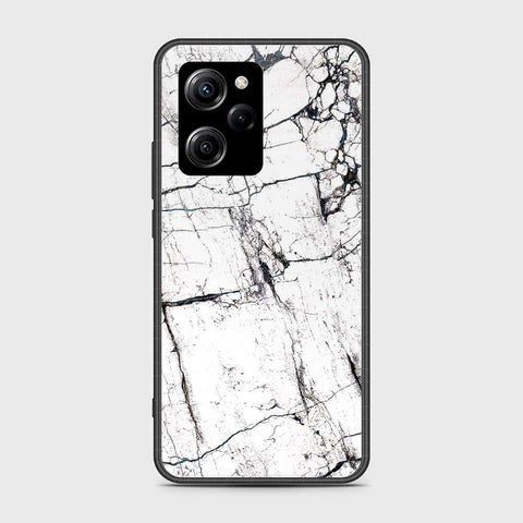 Xiaomi Poco X5 Pro Cover- White Marble Series 2 - HQ Ultra Shine Premium Infinity Glass Soft Silicon Borders Case