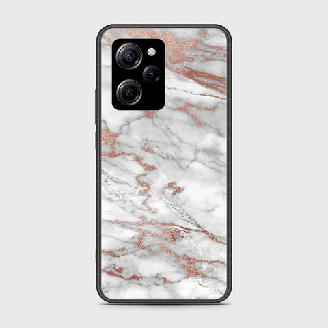 Xiaomi Poco X5 Pro Cover- White Marble Series 2 - HQ Ultra Shine Premium Infinity Glass Soft Silicon Borders Case