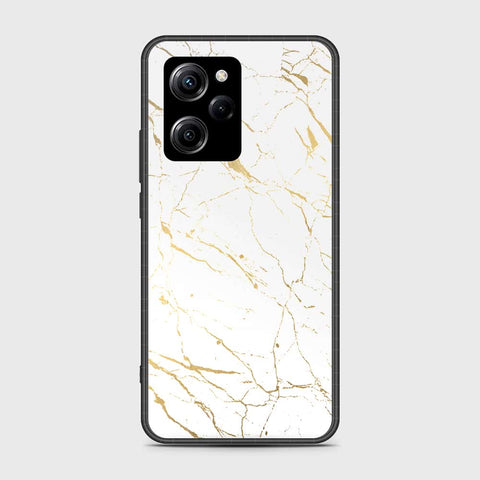 Xiaomi Poco X5 Pro Cover- White Marble Series 2 - HQ Ultra Shine Premium Infinity Glass Soft Silicon Borders Case