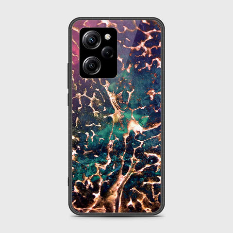 Xiaomi Poco X5 Pro Cover- Colorful Marble Series - HQ Ultra Shine Premium Infinity Glass Soft Silicon Borders Case