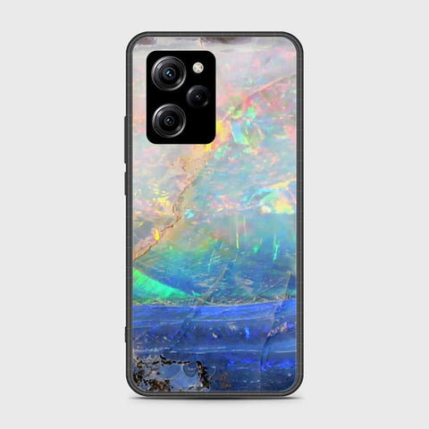 Xiaomi Poco X5 Pro Cover- Colorful Marble Series - HQ Ultra Shine Premium Infinity Glass Soft Silicon Borders Case