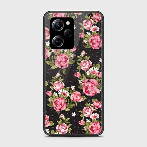 Xiaomi Poco X5 Pro Cover- Floral Series - HQ Ultra Shine Premium Infinity Glass Soft Silicon Borders Case