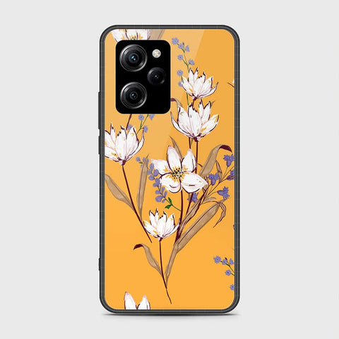 Xiaomi Poco X5 Pro Cover- Floral Series - HQ Ultra Shine Premium Infinity Glass Soft Silicon Borders Case