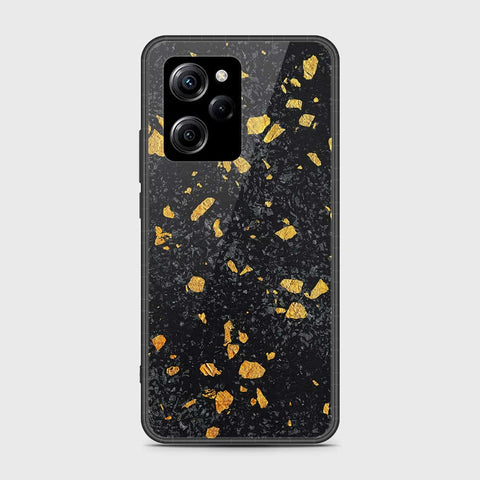 Xiaomi Poco X5 Pro Cover- Black Marble Series - HQ Ultra Shine Premium Infinity Glass Soft Silicon Borders Case