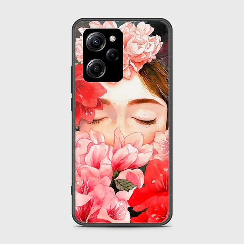 Xiaomi Poco X5 Pro Cover- Floral Series - HQ Ultra Shine Premium Infinity Glass Soft Silicon Borders Case