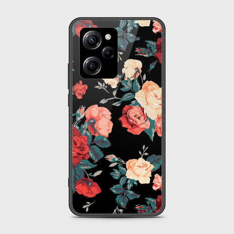 Xiaomi Poco X5 Pro Cover- Floral Series 2 - HQ Ultra Shine Premium Infinity Glass Soft Silicon Borders Case