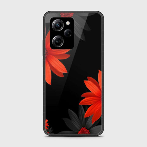 Xiaomi Poco X5 Pro Cover- Floral Series 2 - HQ Ultra Shine Premium Infinity Glass Soft Silicon Borders Case