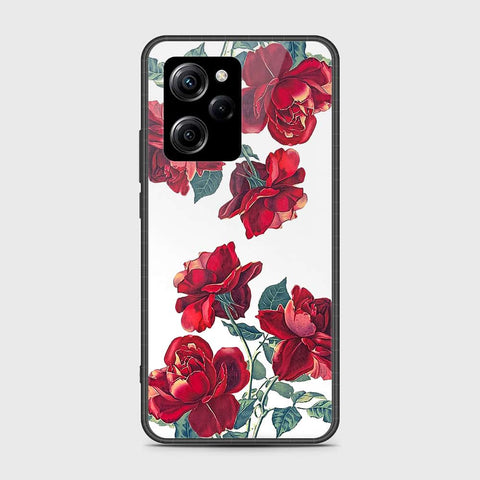 Xiaomi Poco X5 Pro Cover- Floral Series 2 - HQ Ultra Shine Premium Infinity Glass Soft Silicon Borders Case