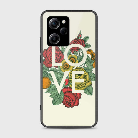 Xiaomi Poco X5 Pro Cover- Floral Series 2 - HQ Ultra Shine Premium Infinity Glass Soft Silicon Borders Case