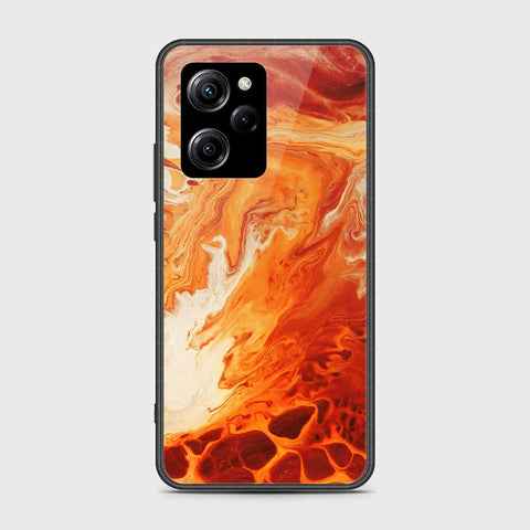 Xiaomi Poco X5 Pro Cover- Mystic Marble Series - HQ Ultra Shine Premium Infinity Glass Soft Silicon Borders Case