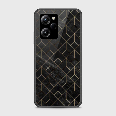 Xiaomi Poco X5 Pro Cover- Black Marble Series - HQ Ultra Shine Premium Infinity Glass Soft Silicon Borders Case