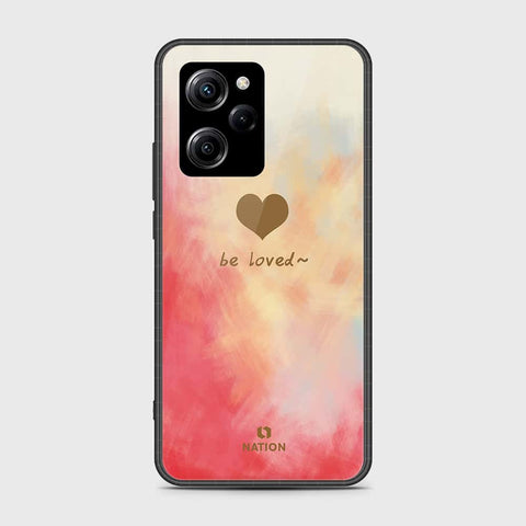 Xiaomi Poco X5 Pro Cover- Onation Heart Series - HQ Ultra Shine Premium Infinity Glass Soft Silicon Borders Case