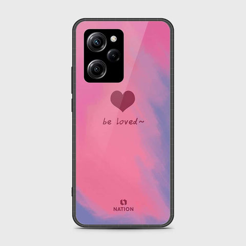 Xiaomi Poco X5 Pro Cover- Onation Heart Series - HQ Ultra Shine Premium Infinity Glass Soft Silicon Borders Case